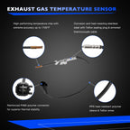 Exhaust Gas Temperature EGT Sensor for Ford F250 F350 F450 F550 Transit 250 350