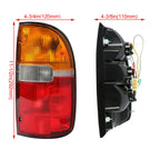 Passenger Side Tail Light Lamp With Bulb For Toyota Tacoma 1995 2000 Right DOT SAE