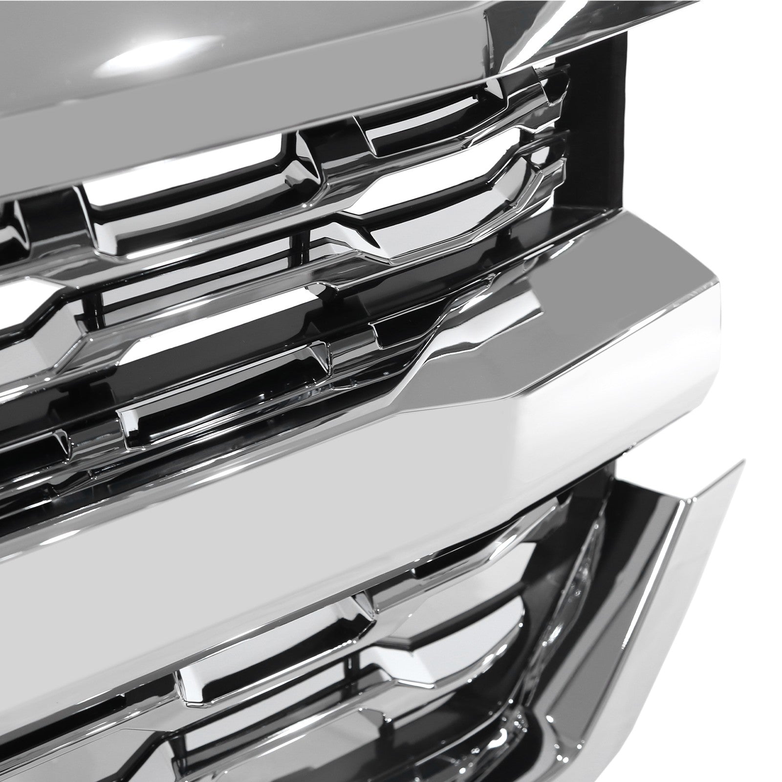 Chrome Front Bumper Grille LTZ Style for Chevrolet Silverado 1500 2016 2017 2018
