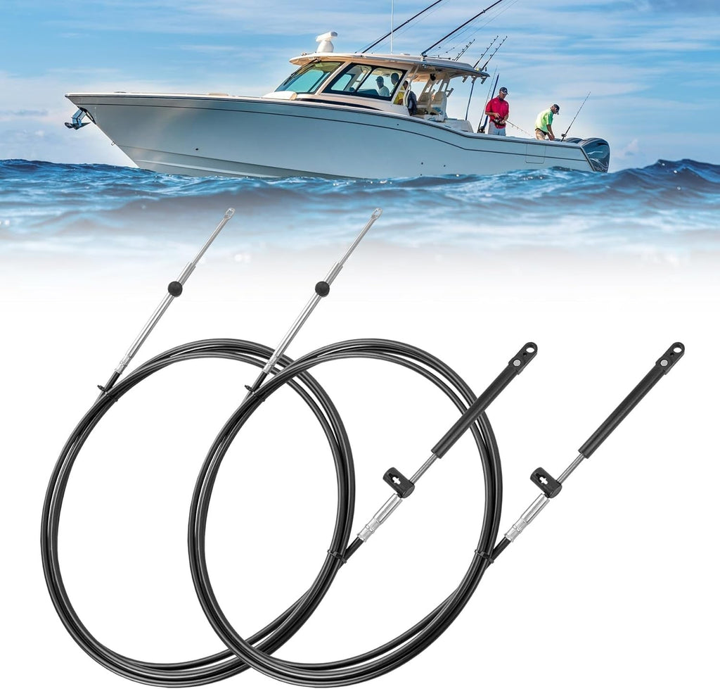 Outboard Throttle Shift Control Cables 17FT GEN 1 For Mercury MerCruiser 2 Pcs