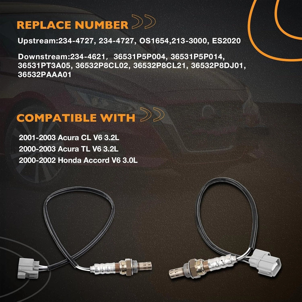 Upstream and Downstream O2 Oxygen Sensor for Honda Accord for Acura CL TL 3.2L