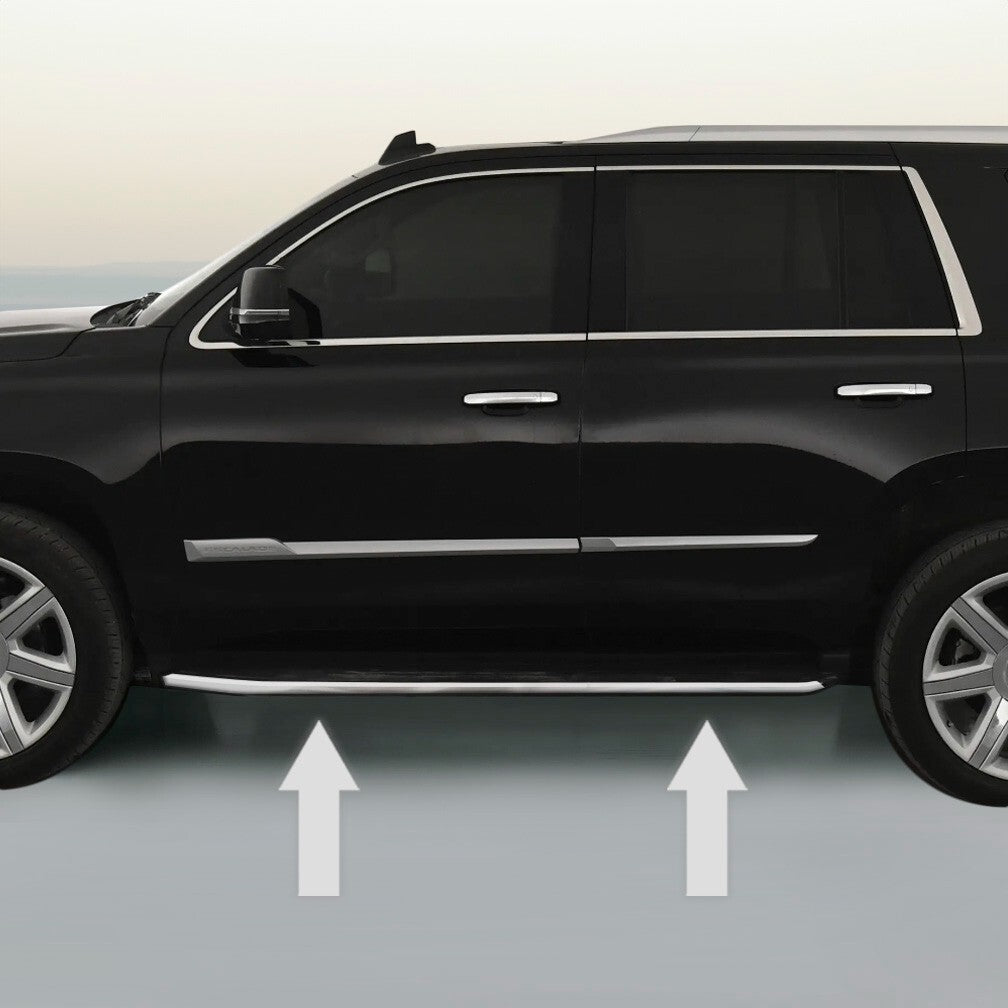Chrome Running Board Trim Molding Package for 2015 2019 Cadillac Escalade