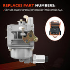 0K1588 Carburetor for Generac GP15000 GP17500 Portable Generator GT990 0G4612