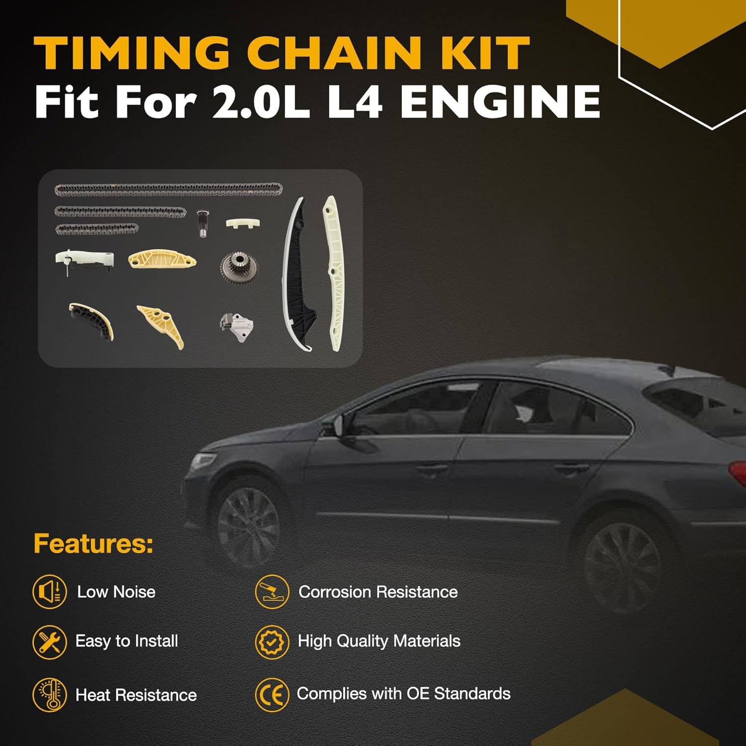 2.0L Timing Chain Kit for Audi A3 A4 A5 A6 TT Allroad for VW GTI Passat CC Eos