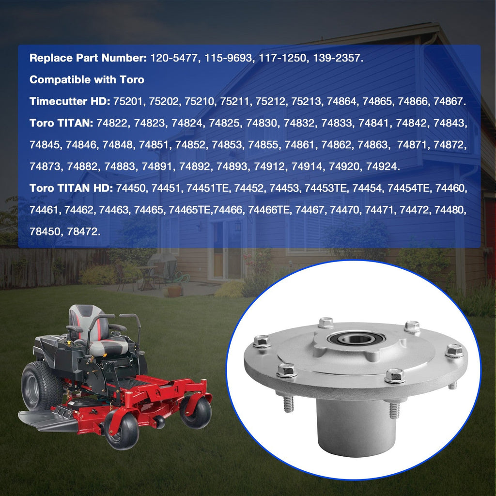 1205477 Deck Blade Spindle Assy For Toro ZMaster Zero Turn ZTR 1392357 3X