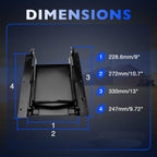 9X9 Black Sliding Grain Gate For Feed Bin Truck Unloading Manual Flow Control