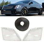 Front Headlight Lens Clear Cover Glue for Cadillac CTS 2008 2013