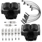 Ignition Coils & Iridium Spark Plugs Wire for Ford F150 Lincoln Mercury 91 01