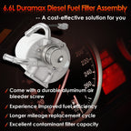 12664429 Fuel Filter Housing for Duramax 6.6L Chevy Silverado GMC 2011 2016