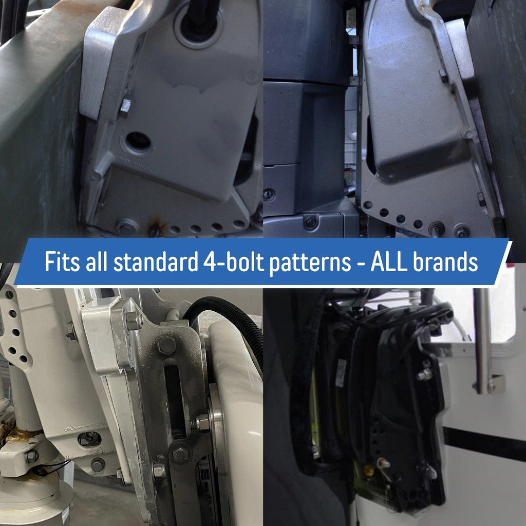 5 Degree Positive Tuck Transom Wedge for All Brands Port and Starboard 1 Set