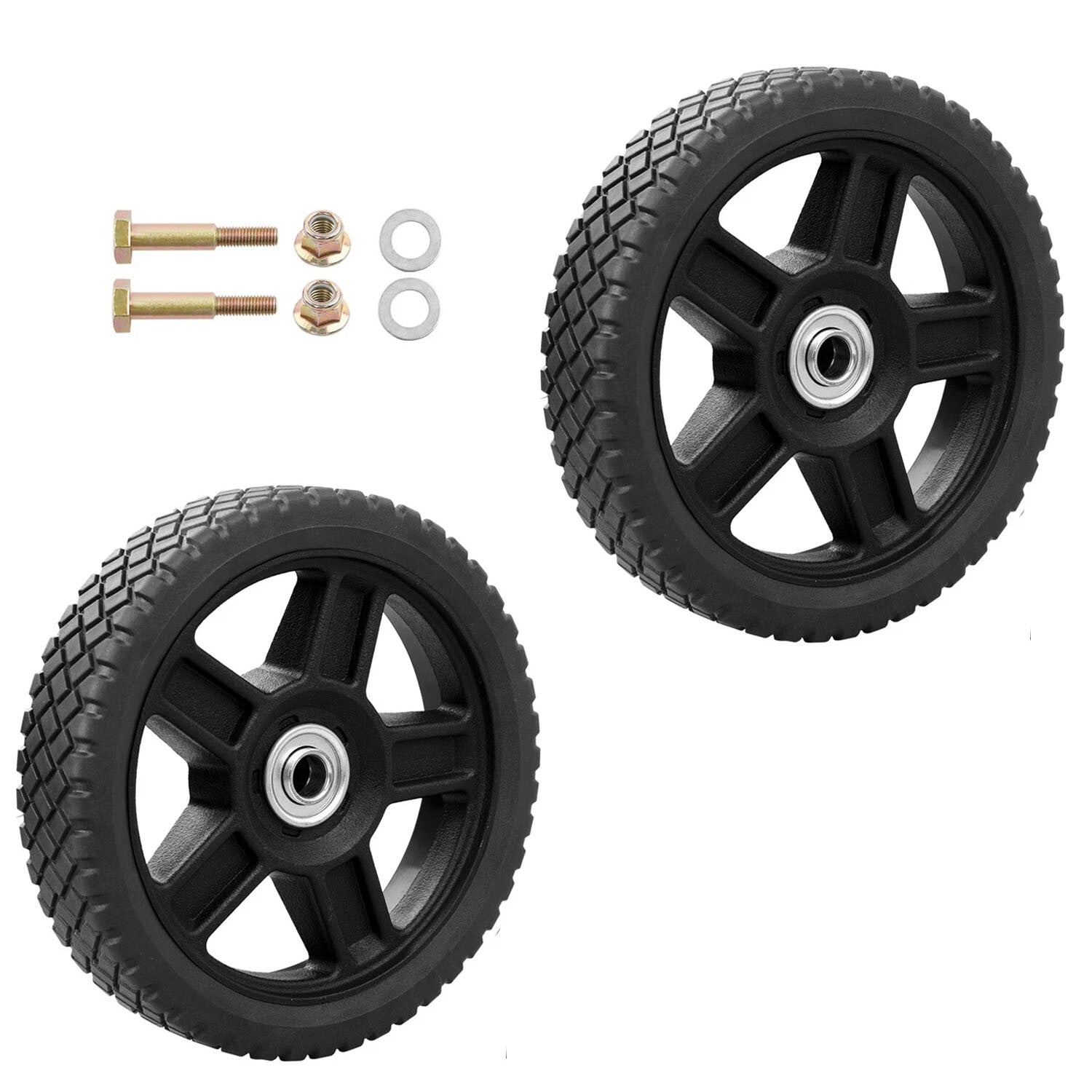 7 Inch Push Lawn Mower Plastic Wheels for Craftsman Generator Garden Tiller 2x