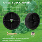 7340973 73404155 Lawn Mower Deck Roller Wheel Kit For Cub Cadet Craftsman 4pc