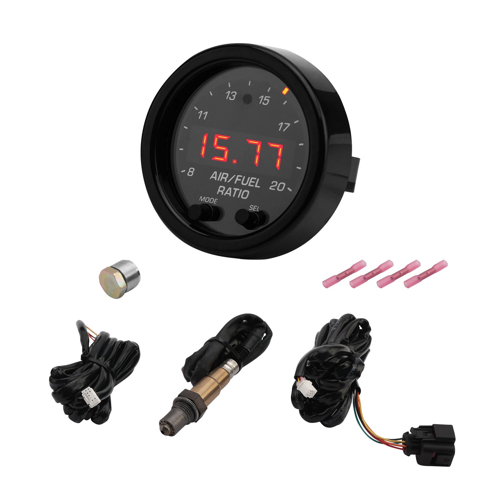 300300 Wideband UEGO Air Fuel Ratio Gauge Kit X Series 2 1/16 AFR O2 Sensor
