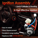 Ignition Switch with Lock Cylinder Keys for Kia Forte Soul Seltos EX 19 23