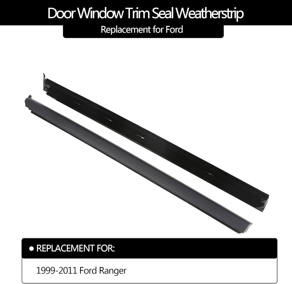 Weatherstrip Window Moulding Trim Seal Belt Front Outer for 1999 2011 Ford Ranger