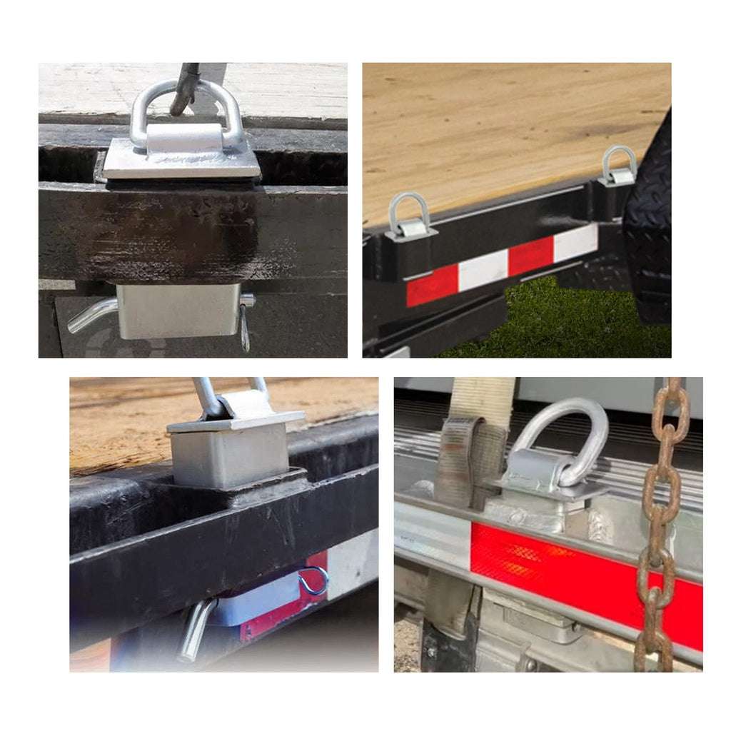 8 Heavy Duty Trailer Stake Pocket D Ring 5400 Lbs Load Limit For Standard 2x4