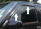 Window Visor Chrome Trim Molding Accessory Kit for Any 2 Door Coupe Models
