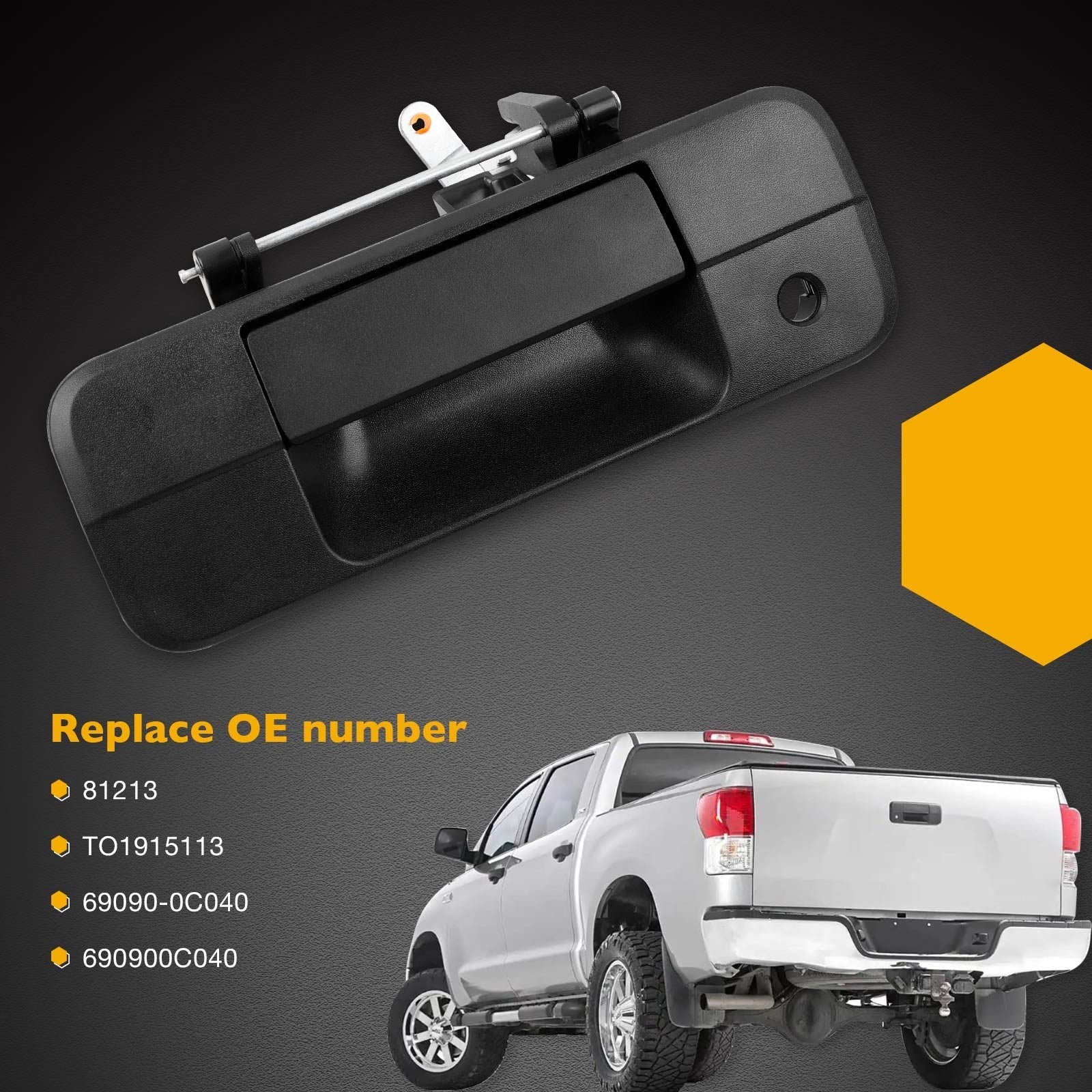 690900C040 Metal Tailgate Handle Liftgate Latch For Toyota Tundra 2007 2013