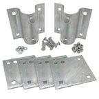 Stationary Dock Side Leg Pipe Holder Sleeve Kit with Backer Plates Hardware