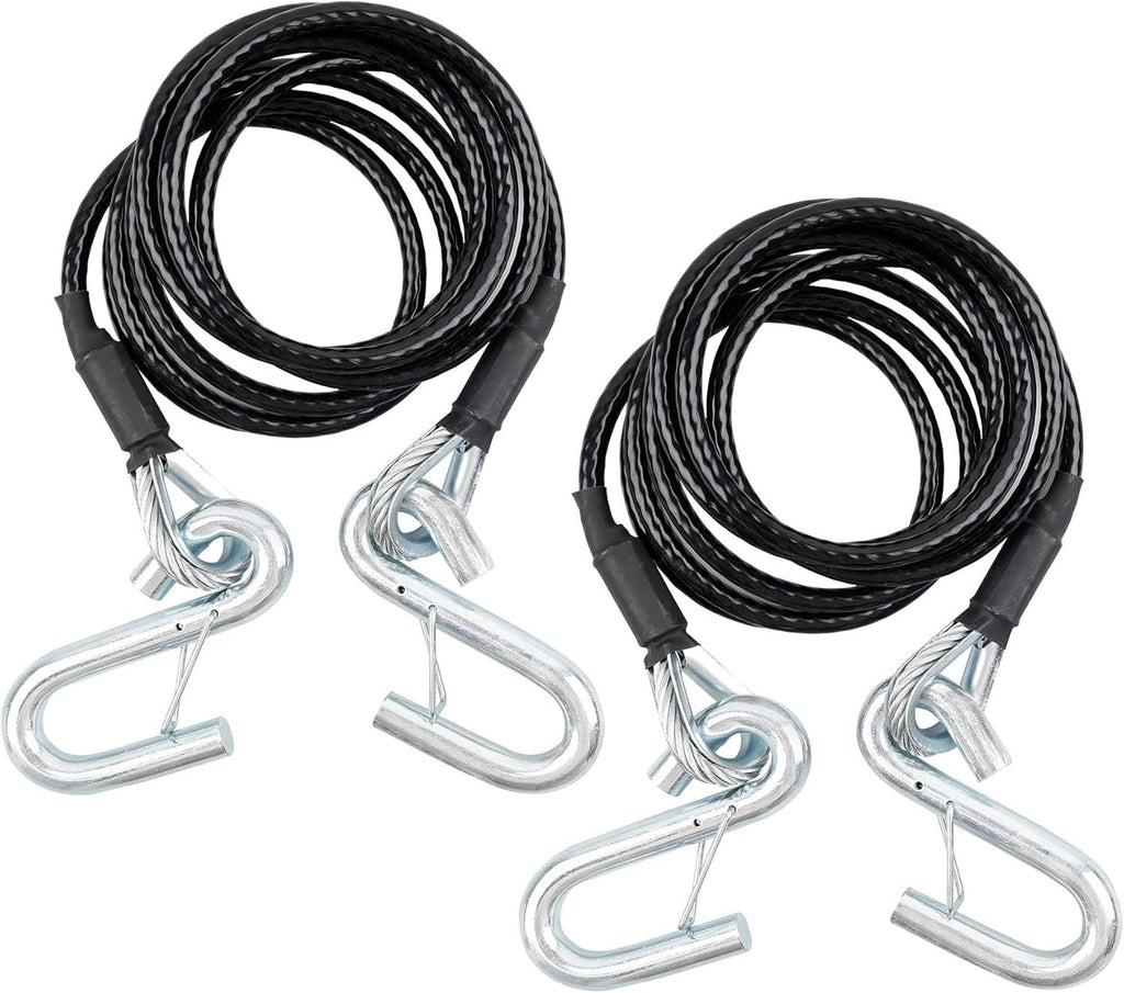 BX88196 Towing Safety Cables For Blue Ox Class 3 Steel 7 Ft 7500 Lb 2 Piece