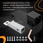 Black 2 Inch Trailer Hitch Receivers Kit for ZT Elite Magnum Avengers Mavericks