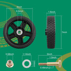 7 Inch Push Lawn Mower Plastic Wheels for Craftsman Generator Garden Tiller 2x