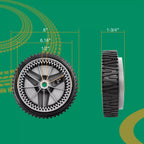 532401274 Lawn Mower Front Drive Wheel Set For Husqvarna 5521 CHV XT722FE 8 Inch