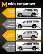 B C Pillar Door Window Trim Molding Kit for 15-18 Chevy Tahoe GMC Yukon Cadillac