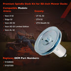 51537200 Mower Deck Spindle for Ariens Ikon X Edge Gravely ZT XL ZTX 52 In 2X