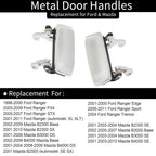 Metal Exterior Door Handle Set Driver Passenger Side for Ford Ranger Mazda 98 11