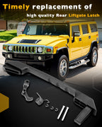 13767004 Tailgate Latch Handle Kit Liftgate Repair for 2003 2009 Hummer H2 Black