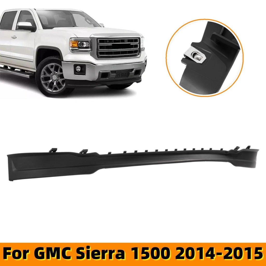 Black Front Bumper Lower Valance Air Deflector for 2014 2015 GMC Sierra 1500