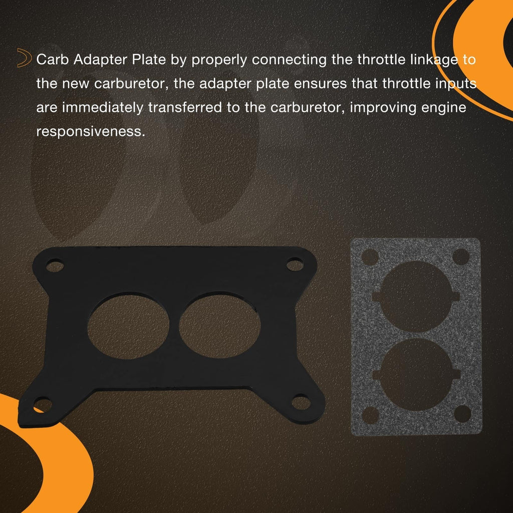Carburetor Adapter Plate with Throttle Linkage for Jeep AMC CJ 258 4.2L 6 Cyl