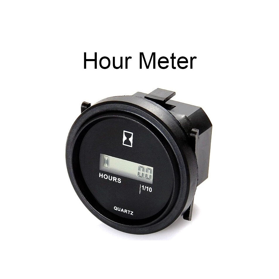 12v 24v 36v Digital Hour Meter for Marine Boat Engine 2 Inch Round Gauge