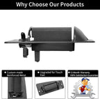 Metal Exterior Door Handles Rear Left Right for Chevy GMC Sierra 1999 2007