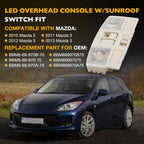 BBM669970B75 Overhead Console w LED Light & Sunroof Switch for 2010 2013 Mazda 3