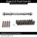 Stage 2 LS Truck Cam Kit For 1999 To 2013 Silverado Sierra 4.8L 5.3L 6.0L