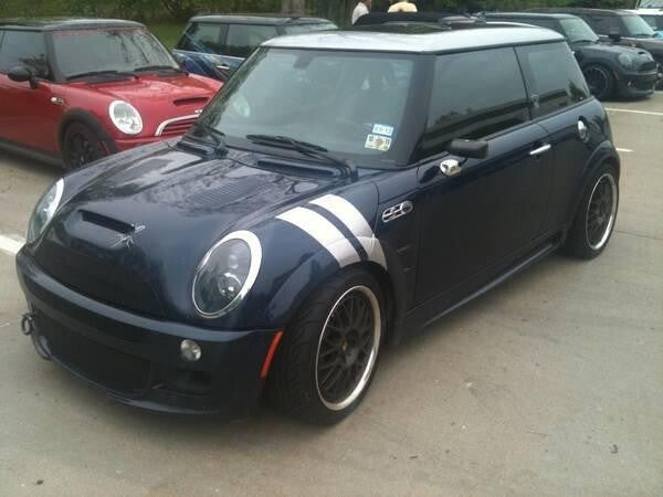 4 Dual Fender Stripe Hash Mark Decal Graphic Kit for Mini Cooper