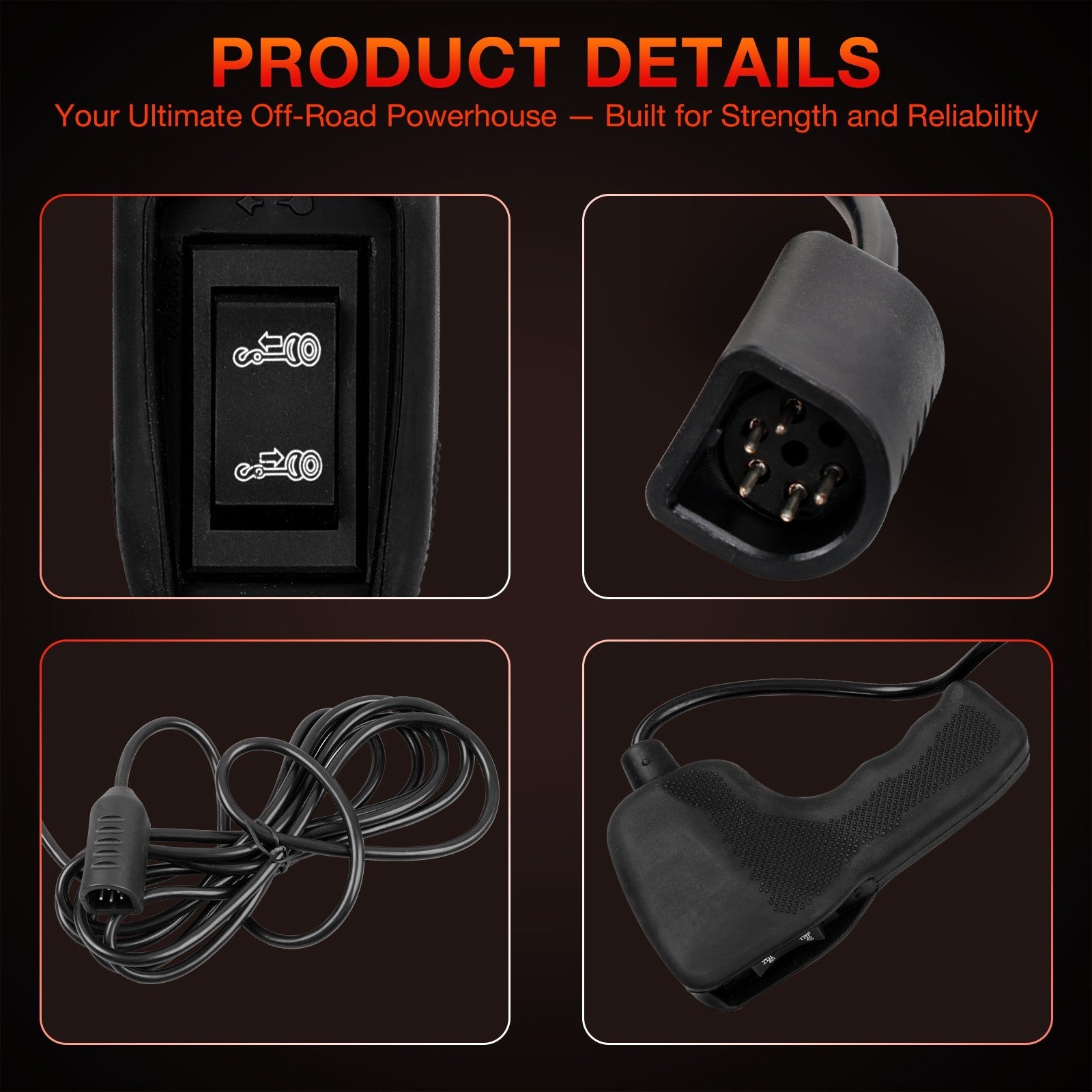 83665 Winch Remote Control for Warn M8000 M10000 M12000 HS9500 Winch Controller