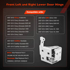 Lower Door Hinge for 2007-14 Chevy Silverado GMC Sierra Driver Passenger Side