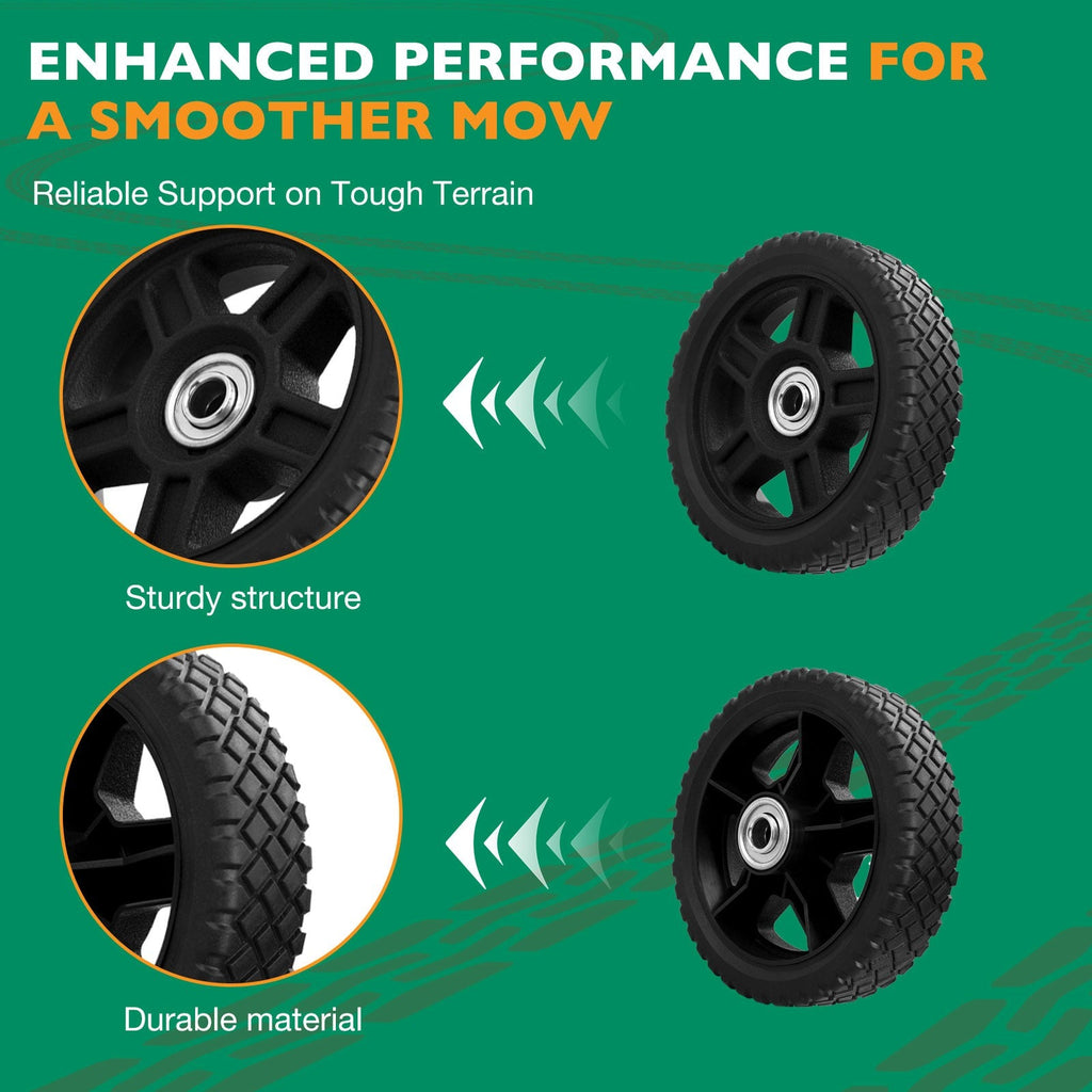 12 Inch Lawn Mower Wheel for Craftsman Generator Garden Tiller 2 Pack