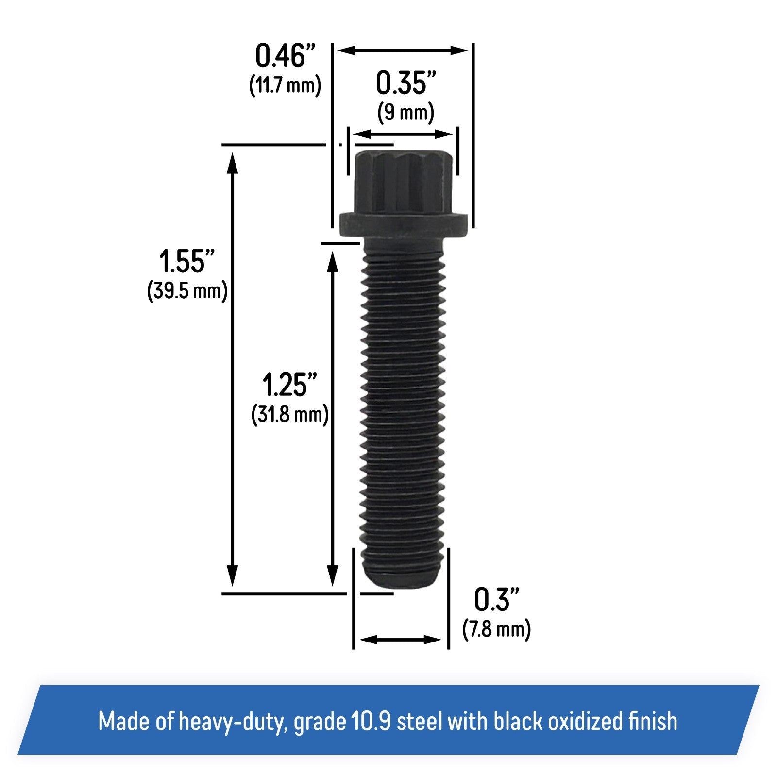 Front Driveshaft to Transfer Case Bolts for Jeep Wrangler Cherokee Grand Dodge