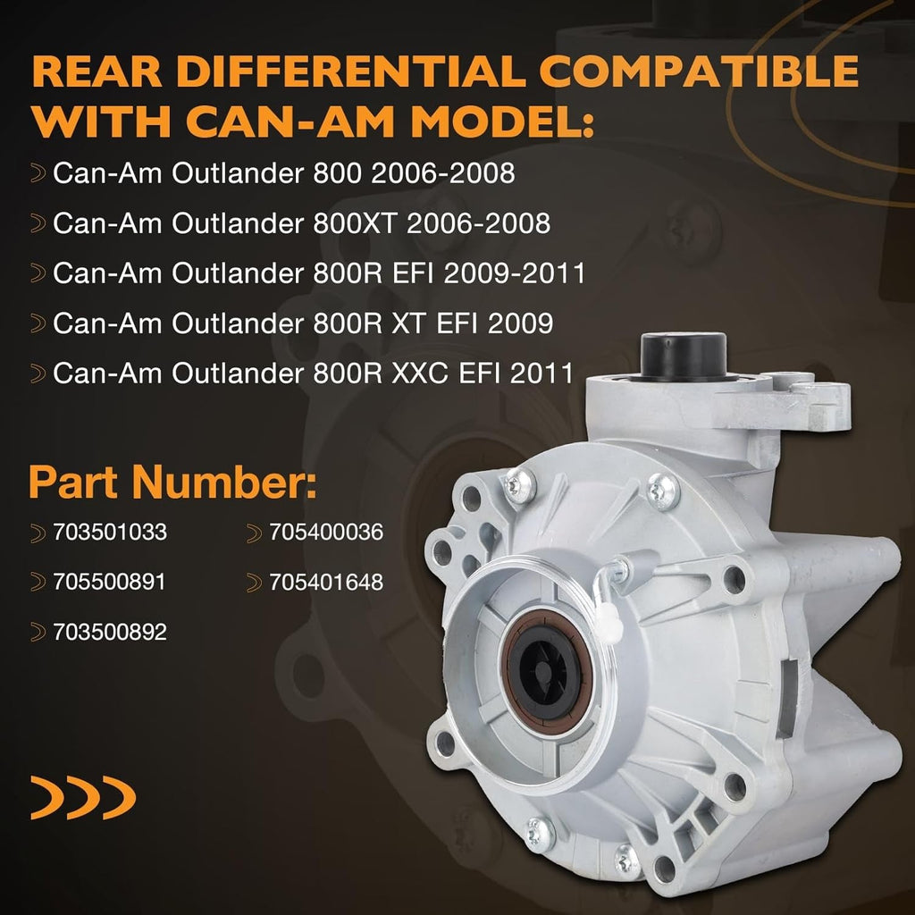 703501033 Rear Differential Gear Case for Can Am Outlander 400 500 Renegade 500