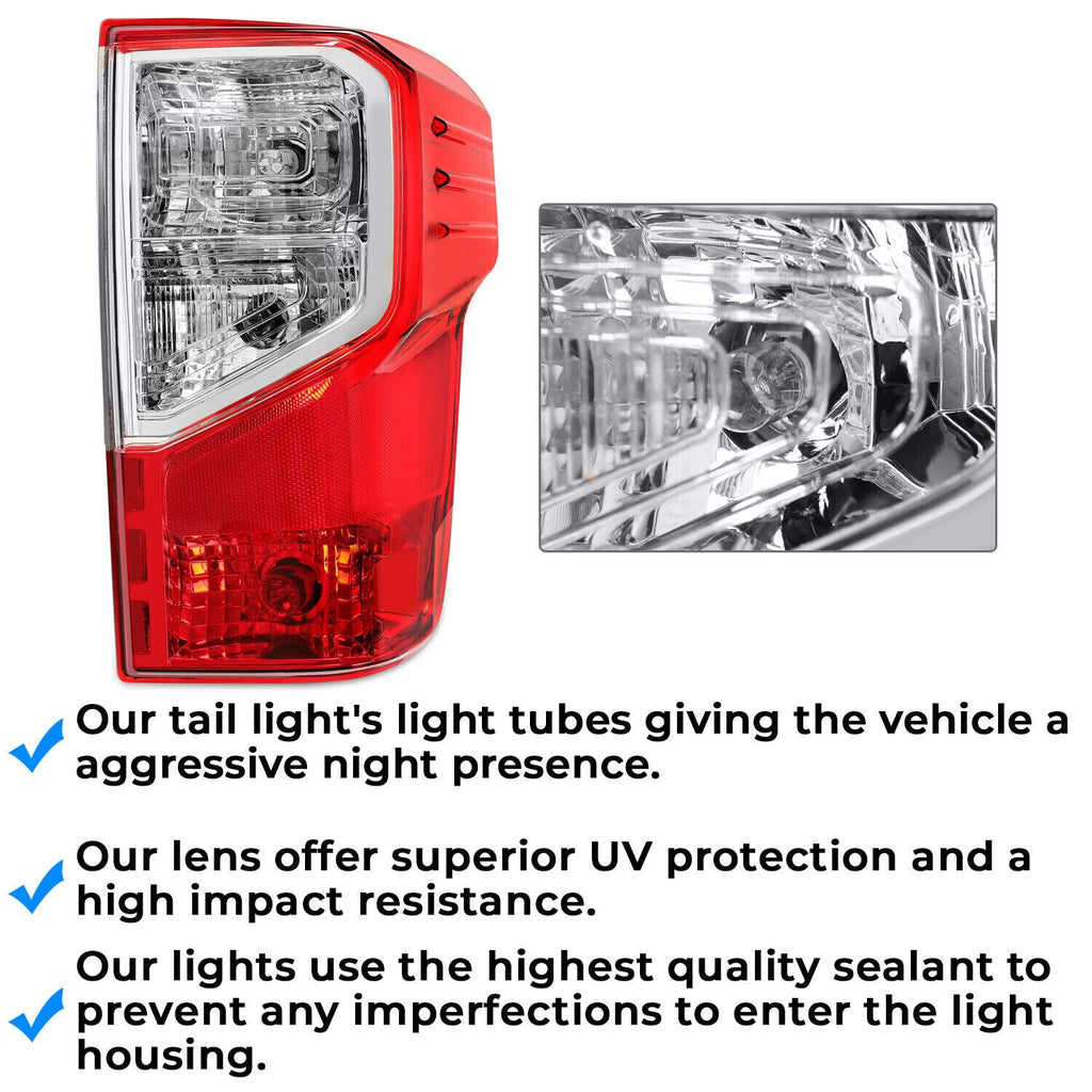 Right Passenger Side Rear Tail Light Assembly Lamp for Nissan Titan XD 2016-2023