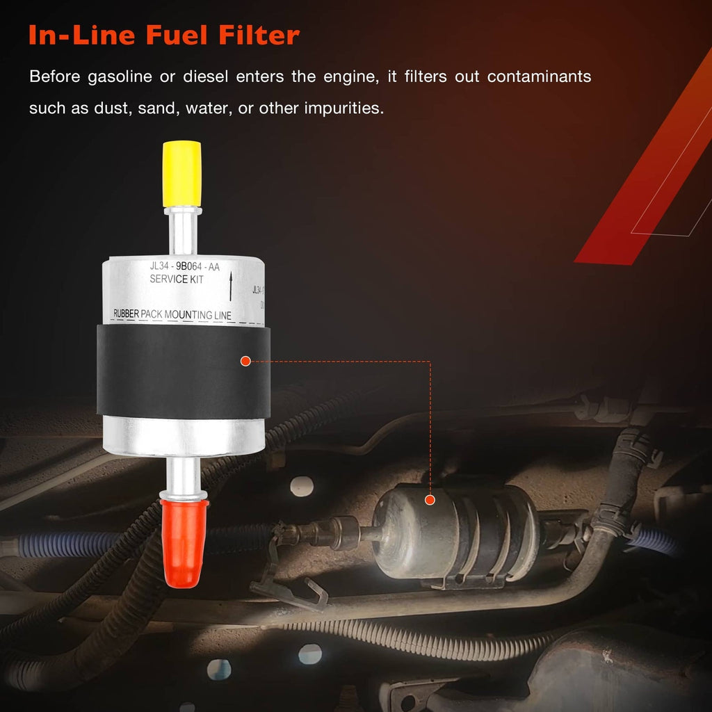 FD4627 Inline Diesel Fuel Filter Kit for Ford F 150 2018 2020 3.0L Engines