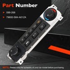 Heater A C Climate Control Module Panel Switch for Honda Accord Odyssey 1998-04