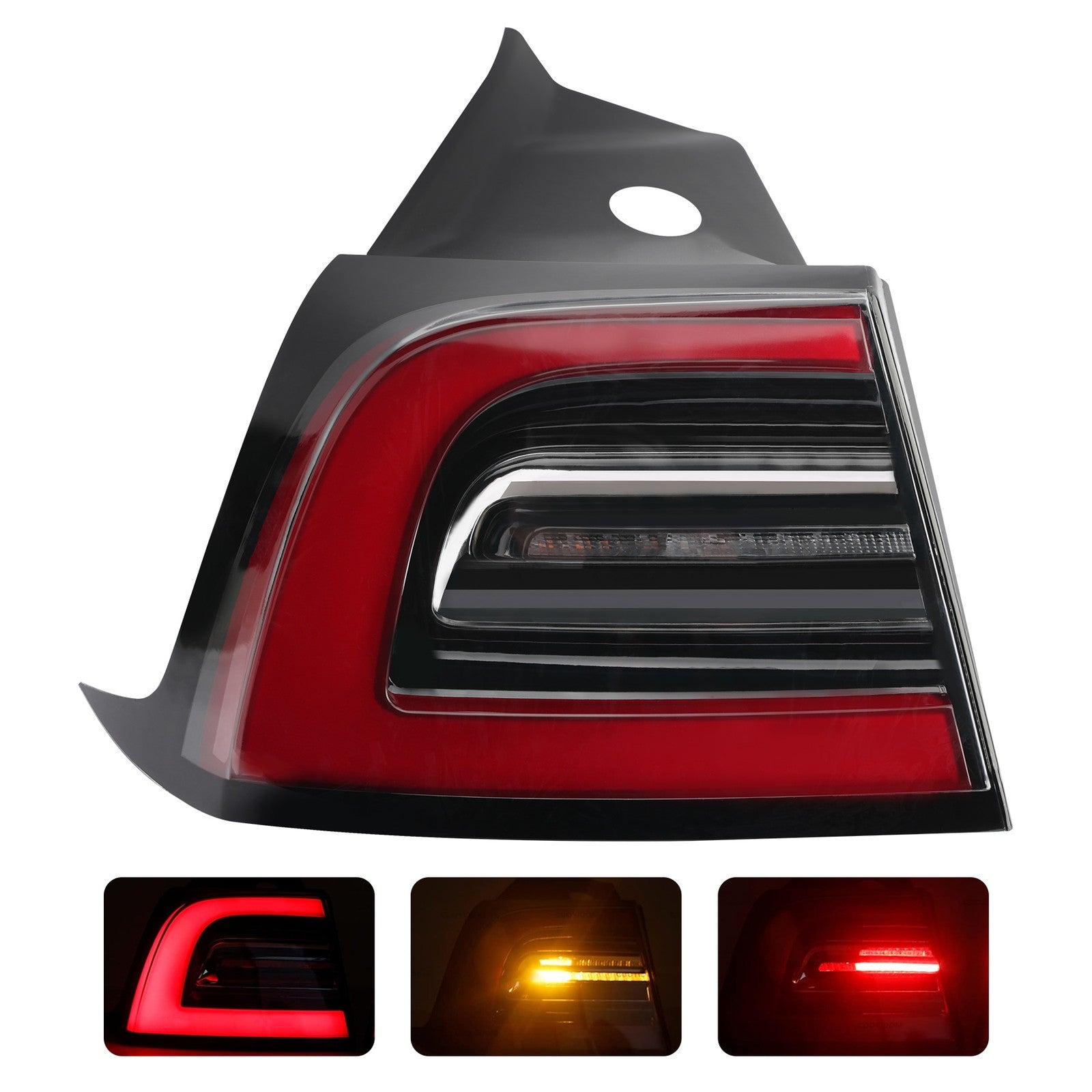 LED Outer Tail Light Rear Left & Right For Tesla Model 3 Y 2017 2024 3 Pin