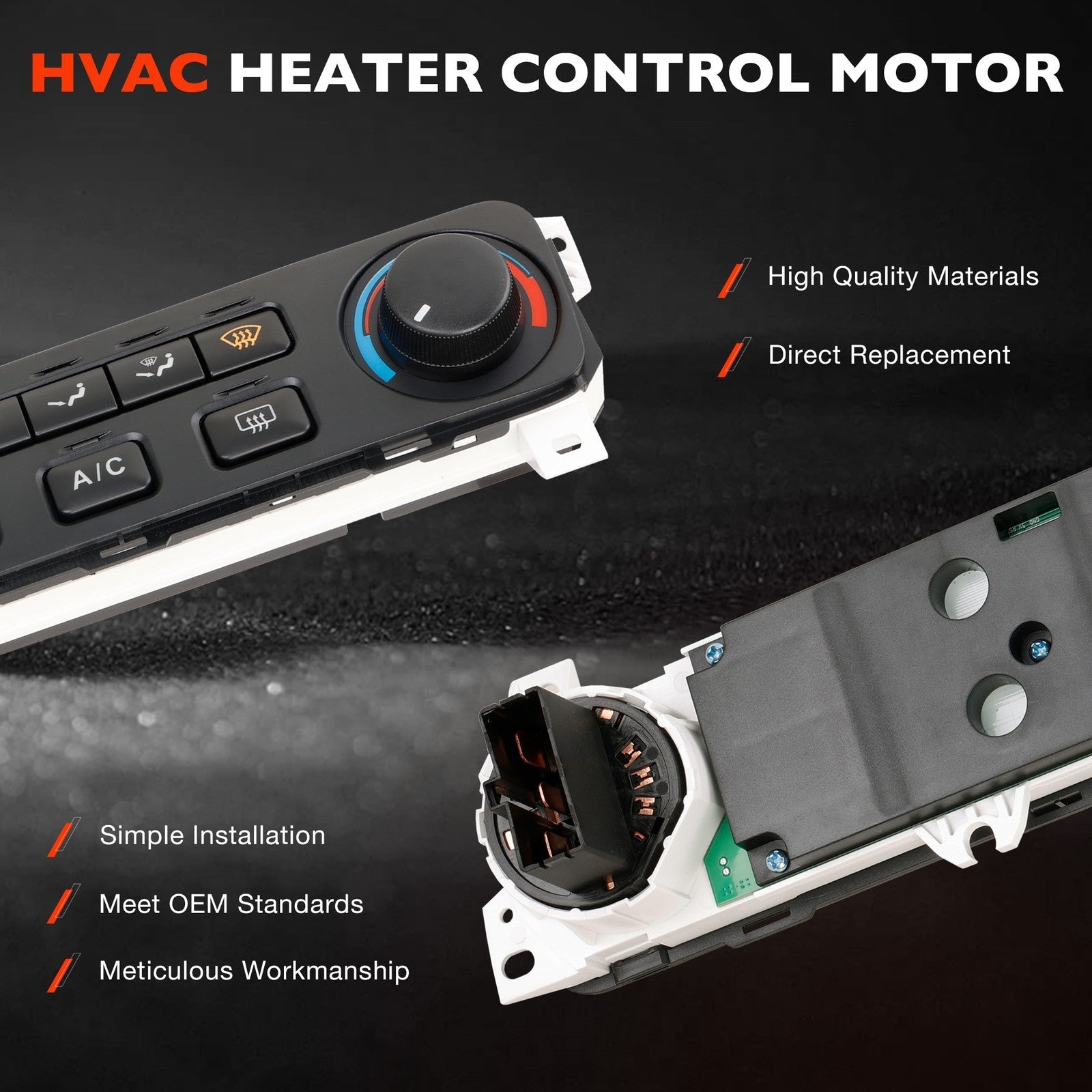 Heater AC HVAC Climate Control Module Panel Switch for Honda Accord 2001 2002