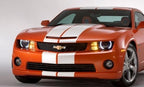 10 Inch Vinyl Rally Stripes Racing Stripe Kit Hood Trunk Roof for Chevy Camaro