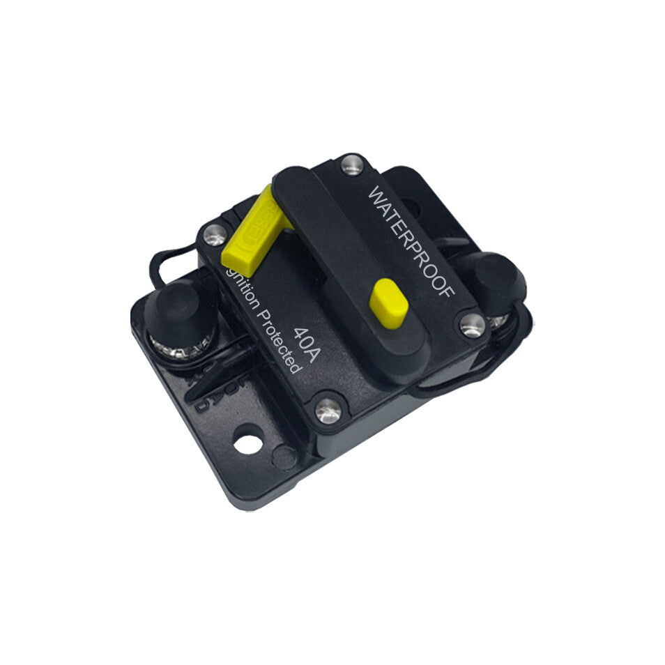 40A Circuit Breaker with Reset Waterproof for Auto Trailer Truck RV Marine Audio
